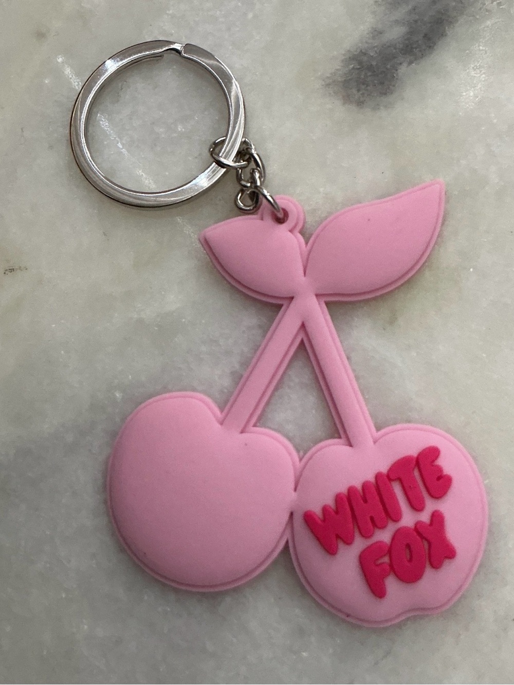 White Fox Boutique Pink Cherry on top Keychain